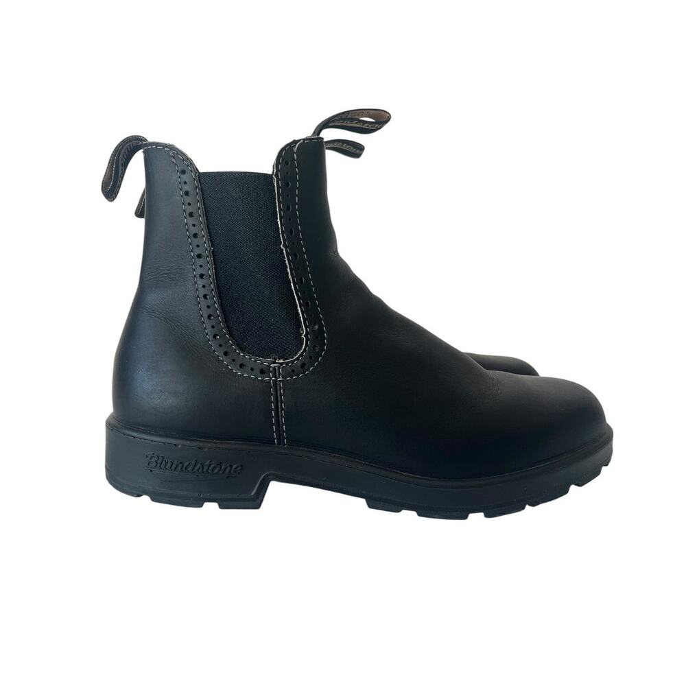 Blundstone 1448 High Top Chelsea Boots Voltan Black Brogue AU 8 / US W 11 / M 10